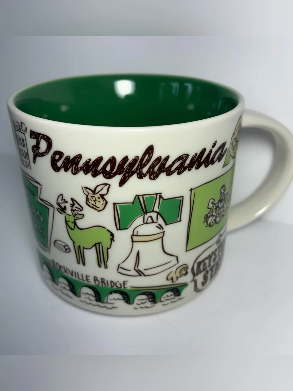 Starbucks Been There Series 14oz Mug - Pennsylvania Keystone Cup Coffee Tea